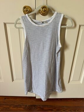 Roxy Striped Sleeveless Mini Dress in White and Black